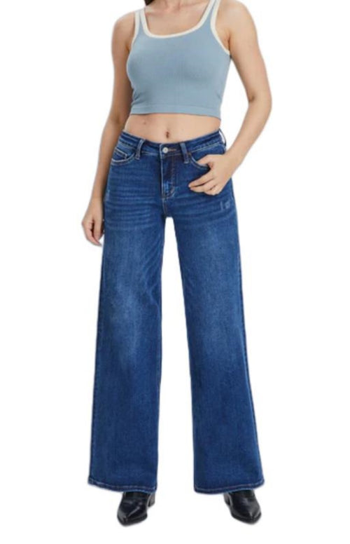 Baggy BBL Jeans — Wide Leg, Bum-Lifting, Comfy Stretch