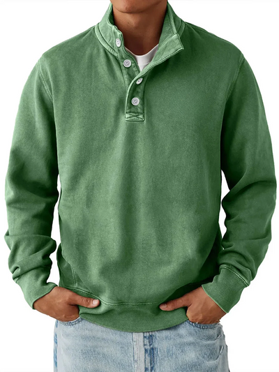 NK - Men’s Trendy Loose Solid Color Stand Collar Sweatshirt