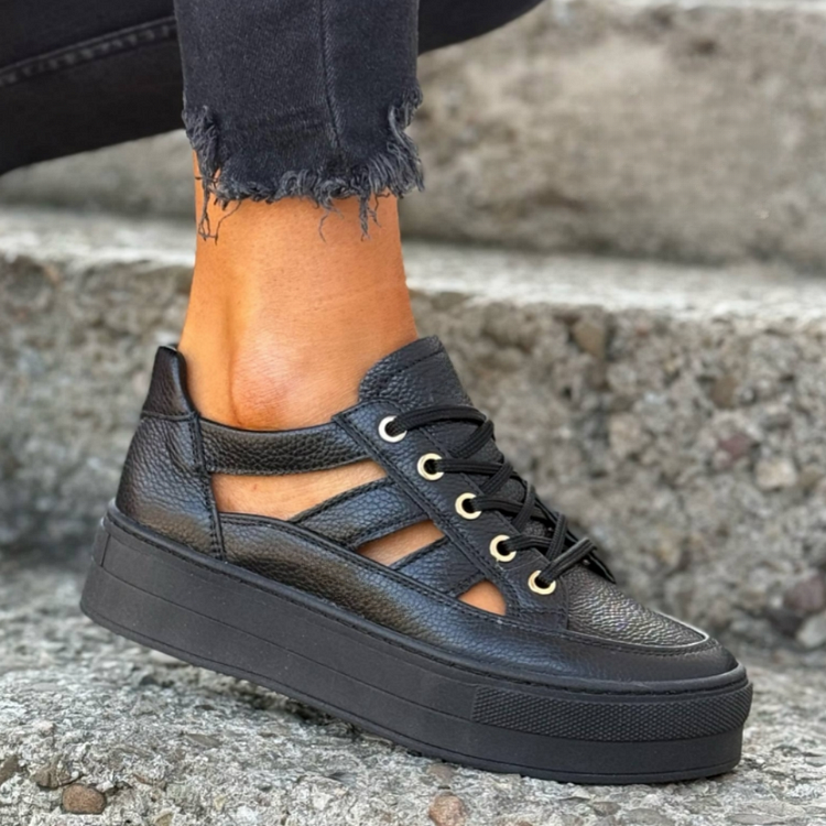 AD® Originals Women’s Platform Sneakers - Perforated, Modern Retro