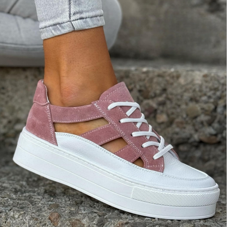 AD® Originals Women’s Platform Sneakers - Perforated, Modern Retro